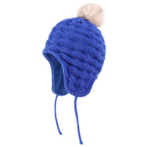 <span class=keywords><strong>Bonnet</strong></span> péruvien d'hiver à oreillettes doublé de polaire <span class=keywords><strong>Bonnet</strong></span> en tricot pompon avec longue tresse pour bébé filles de 1 à 4 ans - Product Image 5