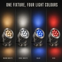 Projecteur de piscine subaquatique en acier inoxydable IP68, changeant de couleur RGB, 12V 24V, contrôle DMX512, garantie 5 ans pour fontaine, jardin, extérieur