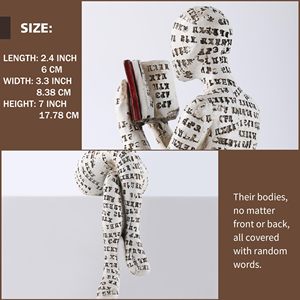 المرأة اللبية التي تقرأ الكتاب، نمط التأمل المنزلي، تمثال مجسم مجسم مجسم مجسّم لنمط المنزل الحديث - Product Image 3