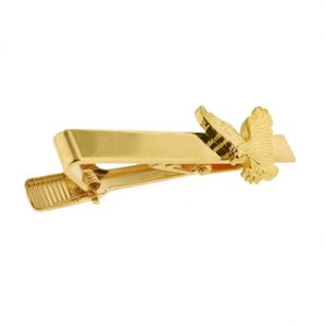 Pince à cravate personnalisée avec logo en métal Aigle Américain en vol – Or ou Argent – Cadeau artisanal - Product Image 4