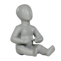 Maniquí de Fibra de Vidrio para Niños, Cuerpo Completo, con Cabeza de Huevo, para Exhibición de Ropa Infantil, Venta al por Mayor