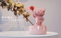 Jeu de blocs de construction de dessin animé 3D Mini boîte à musique d'ours de confession jouet modèle éducatif avec cadeau musical pour les enfants