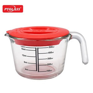 Chất lượng cao Vòng Glass đo cup không thể phá vỡ xử lý với Hongkong 8 oz 16 oz 1 lít năng lực giá rẻ bán công cụ đo lường - Product Image 2