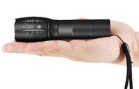 Mini lampe torche LED multi-modes en alliage d'aluminium, portable, fonctionnant avec des piles AAA, modes Haute/Moyenne/Basse/Flash/SOS, 30000