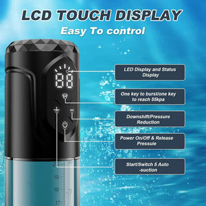 Elektrisches Penis-Trainingsset für Männliche Masturbation Saug-Vergrößerung Penis-Vakuumpumpe Erektionsstörung Pumpen mit Penisring - Product Image 4