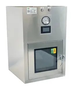 Sas Pass sistema di accesso Sterile camera bianca laboratorio in acciaio inossidabile dinamico Uv ventilato scatola di passaggio biologico Clean Pass Box