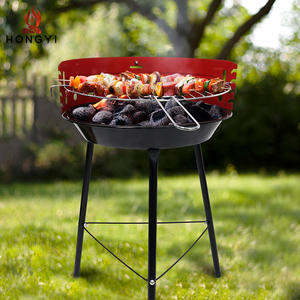 Parrilla Portátil de Carbón HONGYI para 3-5 Personas, Parrilla Plegable de Metal para Acampar al Aire Libre con Rejilla BQ03A2 - Product Image 5