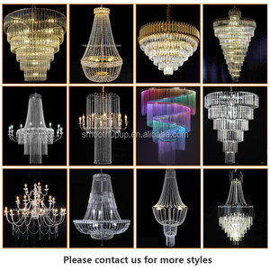 Hete Aanbieding Bruiloft Lichtdecoratie Kristallen Kroonluchter Luxe Feest Evenementen Podium Decoratieve Verlichting - Product Image 5