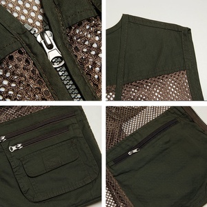 Gilet Utility in rete ad asciugatura rapida da uomo con molte tasche gilet da pesca Multi-tasca traspirante da uomo giacca senza maniche da lavoro - Product Image 6