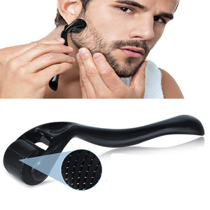 <b>Beard</b> Growth Kit Derma Roller And <b>Beard</b> Oil Set For Men 30ml Soft Smooth Herbal Formula - Product Image 3