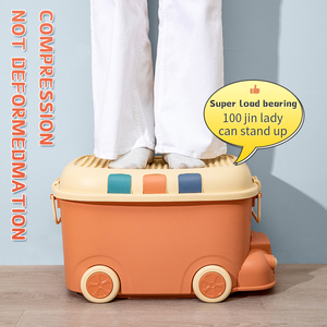 Boîte de rangement grande et adorable Henry Au Cat, boîte de rangement pour jouets d'enfants, boîte de rangement pour enfants avec poulie et couvercle - Product Image 4