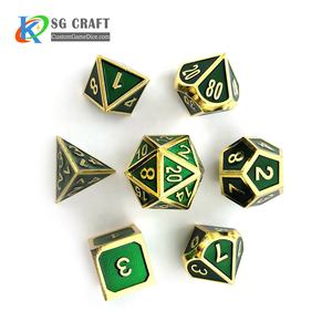 Usine de gros Camouflage rouge bleu vert D4 D6 D8 D10 D12 D20 D % Dnd <span class=keywords><strong>jeu</strong></span> de dés <span class=keywords><strong>en</strong></span> métal personnalisé <span class=keywords><strong>RPG</strong></span> polyèdre dés de <span class=keywords><strong>jeu</strong></span> - Product Image 5