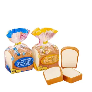 Cute Toast Bread Eraser Student Stationery Christmas Gift Reward