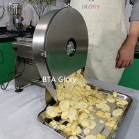 Elektrische en handmatige snijmachine voor citroenen, sinaasappels, aardappelchips, groenten en wortelen (commercieel gebruik)