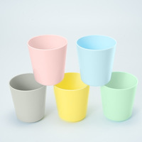 Kailiou Mini gobelet à eau en plastique pour enfants Tasse pour rince-bouche de 8oz Tasse en plastique pour lavage des dents pour enfants avec logo imprimé personnalisé