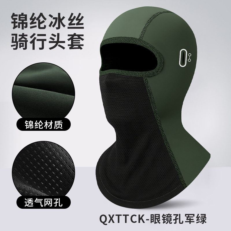 QXTTCK - Vert militaire [avec ouverture pour lunettes]