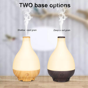 Difusor de Aroma con Diseño de Madera, Humidificador Ultrasónico de 0.5L con Luz Cálida para Hogar y Oficina, Regalo, Difusor de Aceites Esenciales - Product Image 1