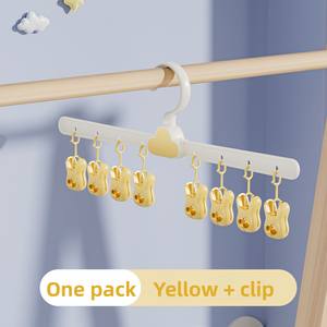<span class=keywords><strong>Cintre</strong></span> à vêtements pour enfants motif dessin animé, rotatif, multi-clip, antidérapant, en forme de <span class=keywords><strong>nuage</strong></span>, pour le séchage des chaussettes et des vêtements de bébé, en PP, pour usage domestique - Product Image 6