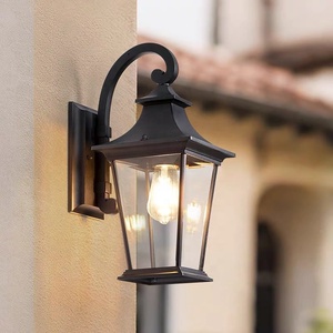 H31.5/46/64CM Retro Cylindrical Aluminum <b>LED</b> Outdoor Wall Lamp with Retro Pattern Waterproof IP65 Corridor <b>Light</b> - Product Image 4