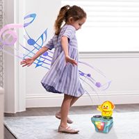 Canard musical interactif amusant, jouet électronique tendance, avec lumières attrayantes, jouet vibrant pour bébé, pour enfants