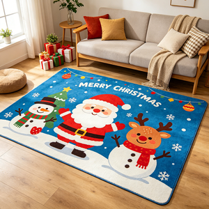 <span class=keywords><strong>Tappeto</strong></span> Natalizio Rosso e Bianco per <span class=keywords><strong>Soggiorno</strong></span>, Morbido, <span class=keywords><strong>Lavabile</strong></span> <span class=keywords><strong>in</strong></span> <span class=keywords><strong>Lavatrice</strong></span>, con Base <span class=keywords><strong>in</strong></span> Silicone, Pieghevole, Decorazione Festiva per la Casa - Product Image 3