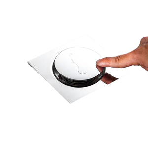 Prix de gros acier inoxydable noyau en laiton épaissi ressort rebondissant type de pédale piège de vidange de sol pour salle de douche d'hôtel - Product Image 1