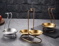 Traiteur Buffet Cuillère Porte-Ensemble En Acier Inoxydable Argent Or Couleur Service Cuisine Louche Stand Rack Ensemble