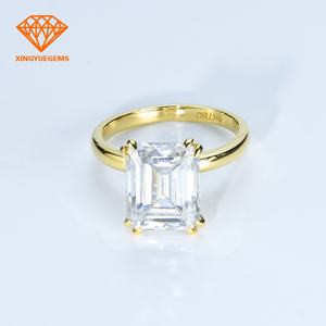 แหวนมอสซาไนต์สีเขียวมรกตขาวพิเศษ 2 กะรัต ทองคำ 18K สีเหลือง รุ่นใหม่ล่าสุด - Product Image 2