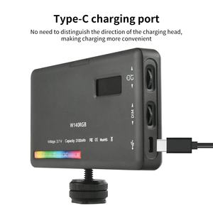 Luz de Vídeo LED RGB W140, Luz de Cor Completa 2500-9000K, 8W, 3100mAh, Luz de Câmera Fotográfica, Painel de Luz Dimmable - Product Image 4