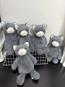 도매 31cm 봉제 인형 부드러운 장난감 새끼 고양이 - 젤리캣 스타일 수줍은 고양이 어린이용 및 선물 가게 대량 주문 - Product Image 1