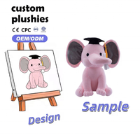 Peluche Éléphant Personnalisée en Gros – Grande Taille, Confort Réconfortant, Poupée Animale Douce et Sûre pour Bébés, Idéale comme Cadeau pour Enfants