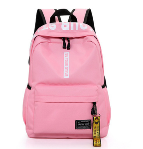 Neue koreanische Art Mode Brief Trend High School Tasche Low Moq Custom Logo Casual Sport Rucksäcke - Product Image 2