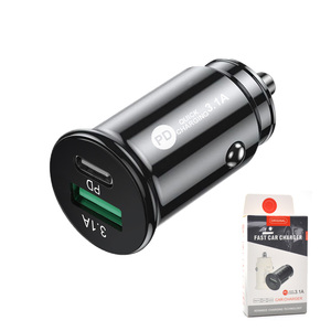 Unionup 15W USB C Ultra Compact 3.1A Adaptateur de voiture USB Dual Port Auto USB Charger Multi Port Car Charger - Product Image 1