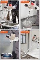 Mezcladora de Concreto Eléctrica Industrial de 6 Velocidades con Manillar Tipo Volante para Pintura y Cemento
