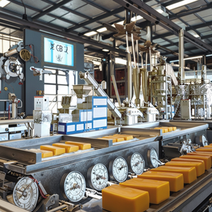 Máquina para hacer jabón de lavandería detergente barato/máquina para hacer jabón de acero inoxidable línea pequeña/estampado de jabón de lavandería a buen precio - Product Image 1