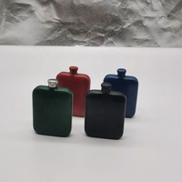 Gourde à liqueur portable en acier inoxydable pour homme, format poche de veste, étanche, pour le camping, flacon carré pour whisky