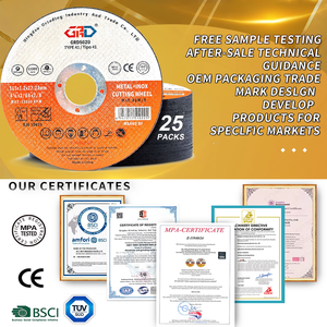 工場価格 砥石 アングル鋼 切断ディスク グラインダー アルミニウム カスタム 4.5 5 7インチ 125mm 金属用カッティングディスク 9インチ - Product Image 4