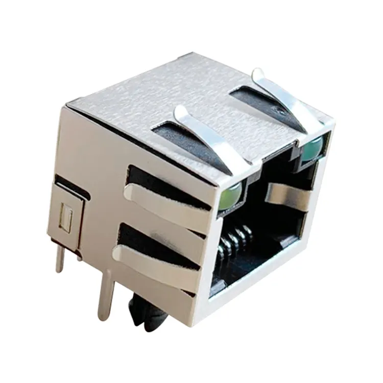 56-serie Modulaire Vrouwelijke Rj-45 Jack Zonder Magnetische 1X1 Lan Poort Connector Rj45