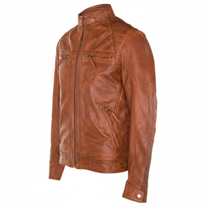 2025 veste en cuir à capuche pour hommes personnalisée de haute qualité meilleur prix veste en cuir de mode fabriquée au Pakistan - Product Image 1