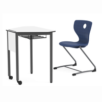 Bureau et chaise d'étude pour étudiant universitaire, mobilier pour projet scolaire