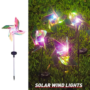 Lampes solaires LED à moulin à vent IP65 personnalisées pour la décoration de jardin et de paysage - Product Image 6