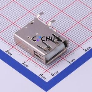 USB-226-BRY USB Connector Through hole Component (THT) Connector Type-A USB 2.0 Female Side Insert - Product Image 1