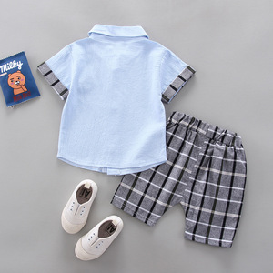 Vêtements pour enfants, ensembles de vêtements tendance, chemises formelles et pantalons à carreaux pour garçons, nouvelle collection en vente - Product Image 2