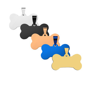 Etiquetas de acero inoxidable para hombres, collares grabados con nombre de identificación de perro en blanco, etiquetas de Metal personalizadas para perros - Product Image 5