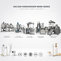 Homogénéisateur émulsifiant industriel 50L 7,5 kW avec moteur, pompe et roulement en SUS304, contrôle PLC, cuve de mélange pour produits alimentaires et chimiques