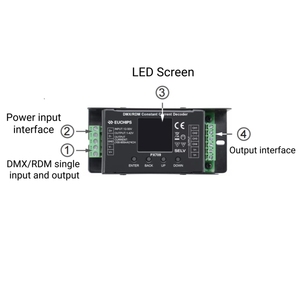 Rgbw rgbww LED Strip điều khiển ánh sáng điện áp không đổi 12V 24V 48V 4 kênh DMX512 & rdm px709 Bộ giải mã - Product Image 2