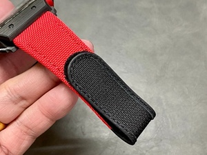 Montre mécanique pour homme, design squeletté, bracelet en nylon rouge, style sportif moderne, montre tonneau, étanche, avec calendrier - Product Image 6