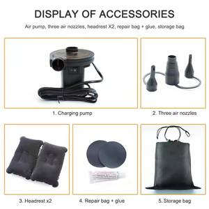 Topper gonflable de siège arrière de PVC de matelas d'air de voiture de voyage portatif pour le <span class=keywords><strong>camping</strong></span> et la plage pliable pour l'usage extérieur et de chambre à coucher - Product Image 6