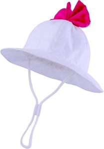 หมวก BONNIE หมวกชายหาดป้องกันแสงแดดหมวกถังปรับได้สำหรับเด็กวัยหัดเดินเด็กทารกและเด็กผู้หญิง (กุทัณฑ์กุหลาบแดง) - Product Image 3