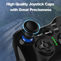 Controlador de juego de PC inalámbrico de 2,4G con adaptador Dongle, disparador lineal de doble vibración, compatible con ShootingPlus, controlador de juego remoto